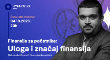 pitajte.rs vebinar: Finansije za početnike: Uloga i značaj finansija