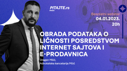 pitajte.rs vebinar: obrada podataka o ličnosti posredstvom internet sajtova i e-prodavnica