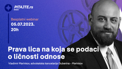 pitajte.rs вебинар: Права лица на која се подаци о личности односе