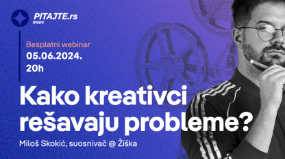pitajte.rs vebinar: Kako kreativci rešavaju probleme?