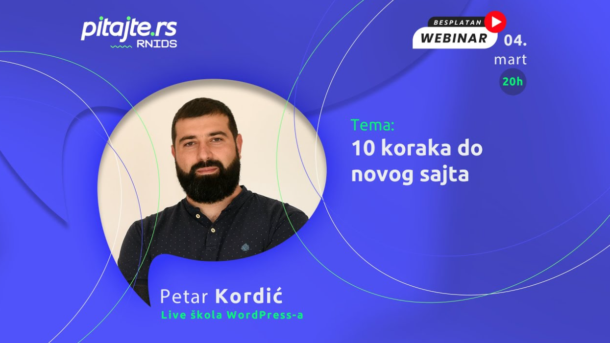 pitajte.rs вебинар: 10 корака до новог сајта