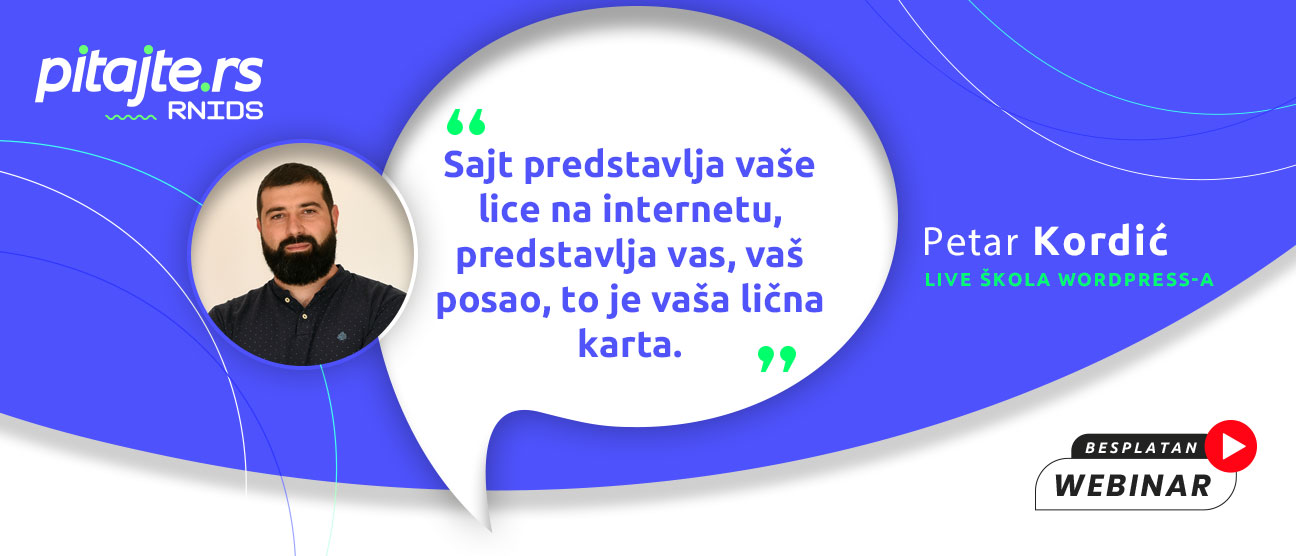 Pitajte.rs вебинар: Водич за предузетнике – 10 корака до новог сајта