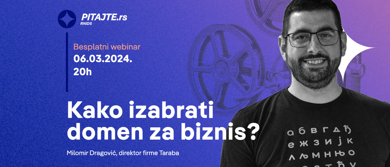 pitajte.rs вебинар: Како изабрати прави домен за бизнис?