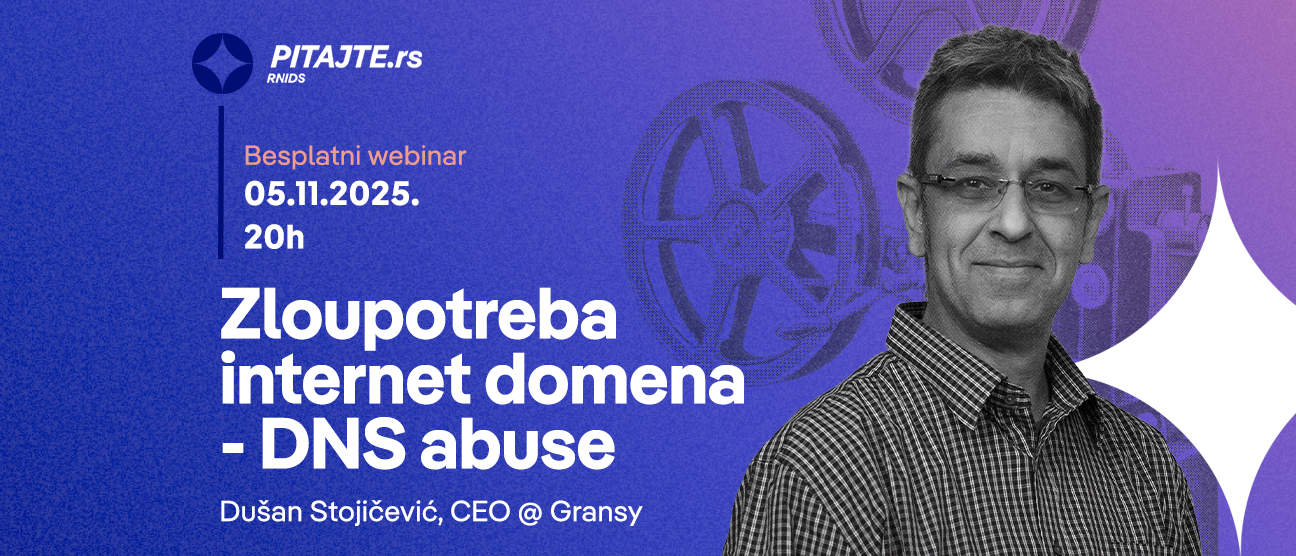 pitajte.rs вебинар: Злоупотреба интернет домена – DNS abuse